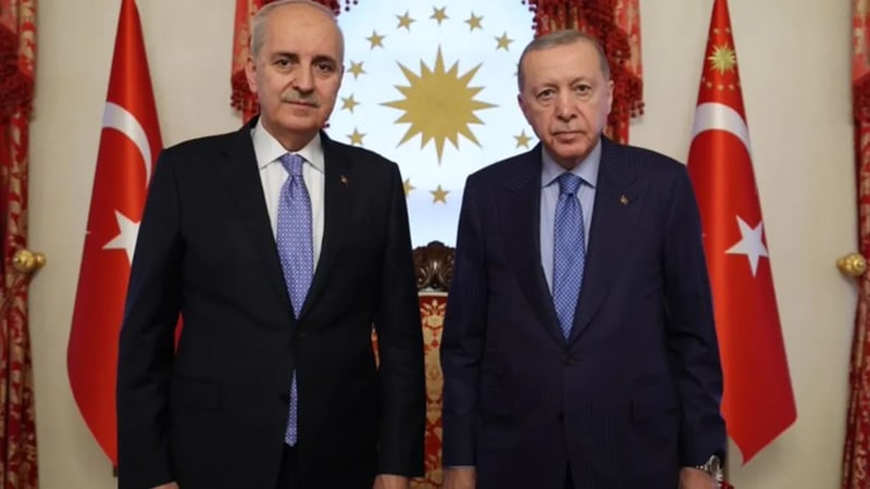 Başkan Recep Tayyip Erdoğan TBMM Başkanı Numan Kurtulmuş'u kabul etti