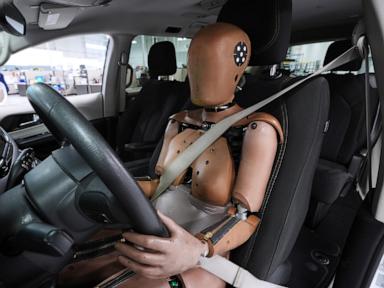 US Transportation Department endorses a female crash test dummy that more closely resembles women