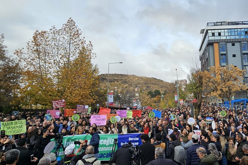 Dersim’de çevre mitingi: Talan politikaları hayata geçemeyecek