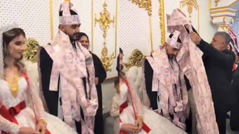 200 TL'den miğfer ve yelek yapıp damada taktılar