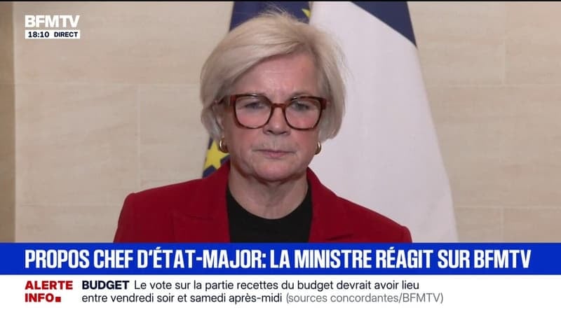 "Perdre nos enfants": "Il n'y a pas de place pour la polémique", assure Catherine Vautrin après les propos du chef d'état-major des Armées