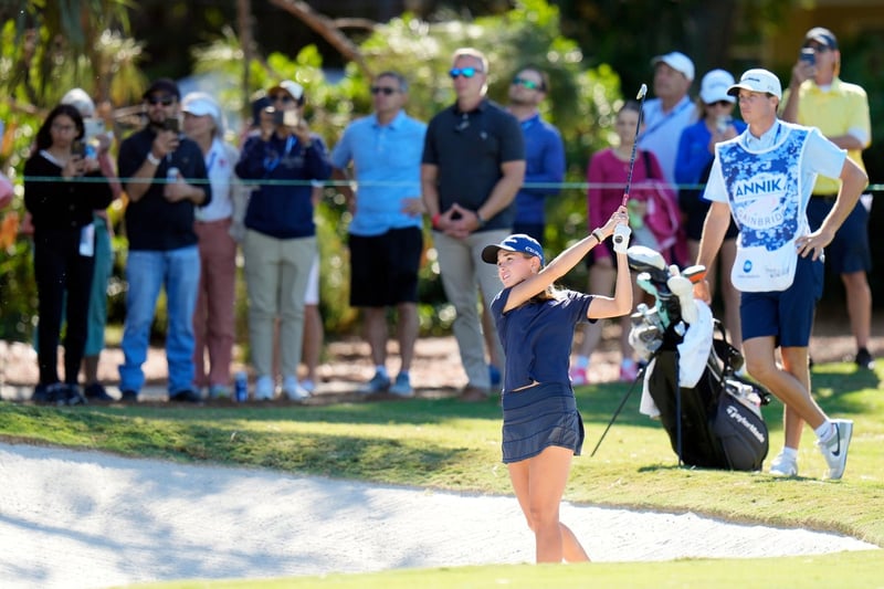 Kai Trump last after struggling on LPGA Tour debut at The Annika