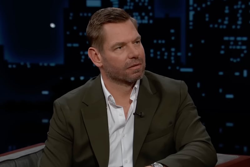 Eric Swalwell tells Jimmy Kimmel that he is running to be governor of California as a ‘fighter and protector’
