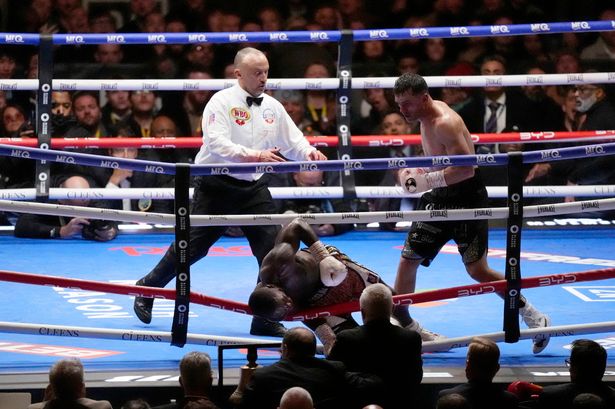 Boxer KO'd through ropes on Chris Eubank Jr vs Conor Benn undercard