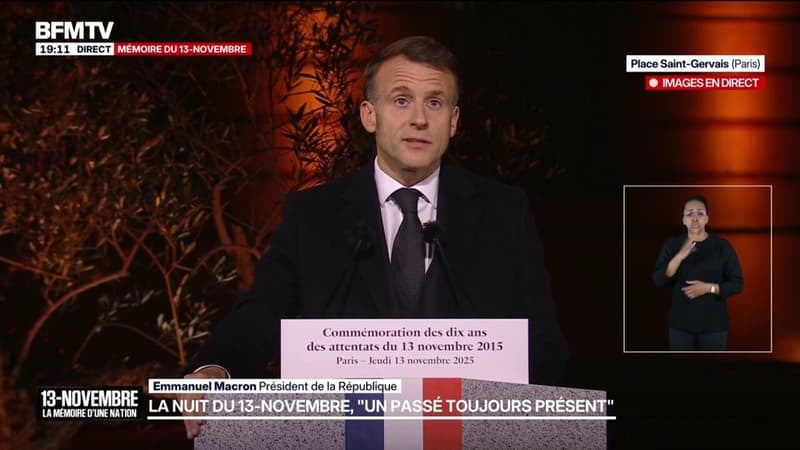 "Le soir du 13-Novembre, les assassins ont trouvé plus courageux qu'eux": Emmanuel Macron rend hommage aux victimes et héros des attentats terroristes