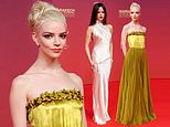 Anya Taylor-Joy looks sensational in a strapless gold gown as she joins Jenna Ortega at the 22nd Marrakech International Film Festival