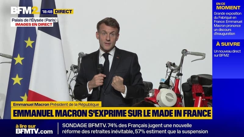 "4 milliards de petits colis l'an dernier. C'est de la concurrence déloyale", dit Emmanuel Macron