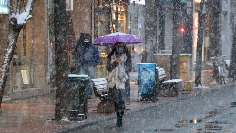 Yurdun kuzeydoğu kesimlerindeki bazı iller için kuvvetli kar ve sağanak uyarısı