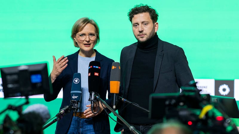 Blitzumfrage zum Parteitag - Nur 13 Prozent glauben an Erfolg der Grünen-Spitze