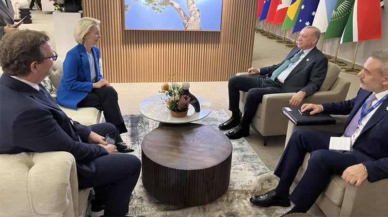 Cumhurbaşkanı Erdoğan ile görüşen AB Komisyonu Başkanı Leyen: Türkiye, Avrupa için önemli bir ortak