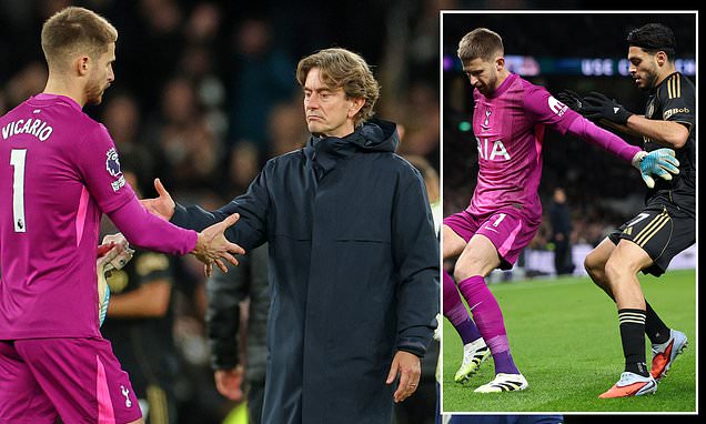 Thomas Frank hits out at Spurs fans' 'UNACCEPTABLE' booing of Guglielmo Vicario after goalkeeper's horror show against Fulham