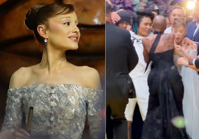 Ariana Grande rushed at ‘Wicked’ premiere by same man who charged at Katy Perry