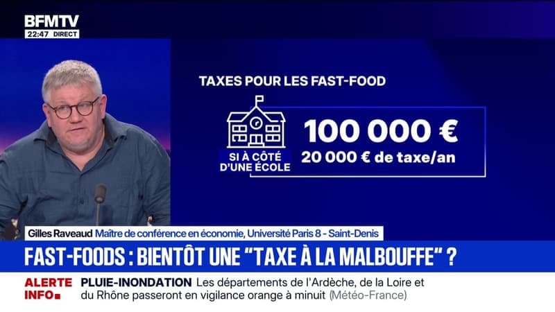 Une taxe pour les fast-foods: "Les prix structurent absolument nos vies", déclare Gilles Raveaud, maître de conférence en économie