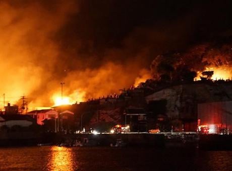 Japonya’da korkunç yangın! 170’ten fazla bina kül oldu, can kaybı var