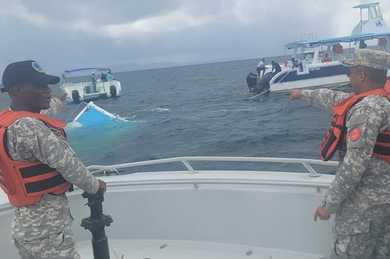 50 cruise passengers rescued after catamaran capsizes in the Caribbean