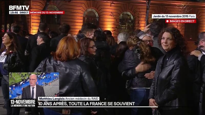 Commémoration des attentats du 13-Novembre: "Une cérémonie très digne, très belle", note Matthieu Langlois, ancien médecin du RAID