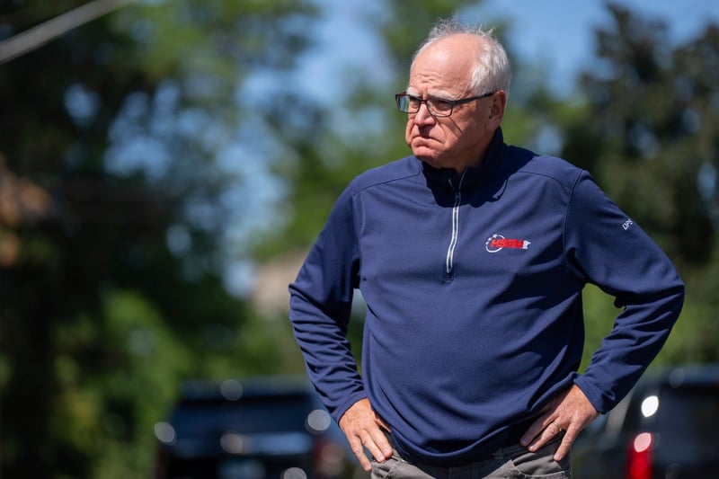 Walz hits back at Trump with four-word taunt after president’s mental health slur