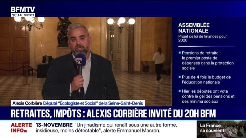 Budget 2026: "Il ne faut pas toucher aux retraités", affirme Alexis Corbière (Écologiste et Social)