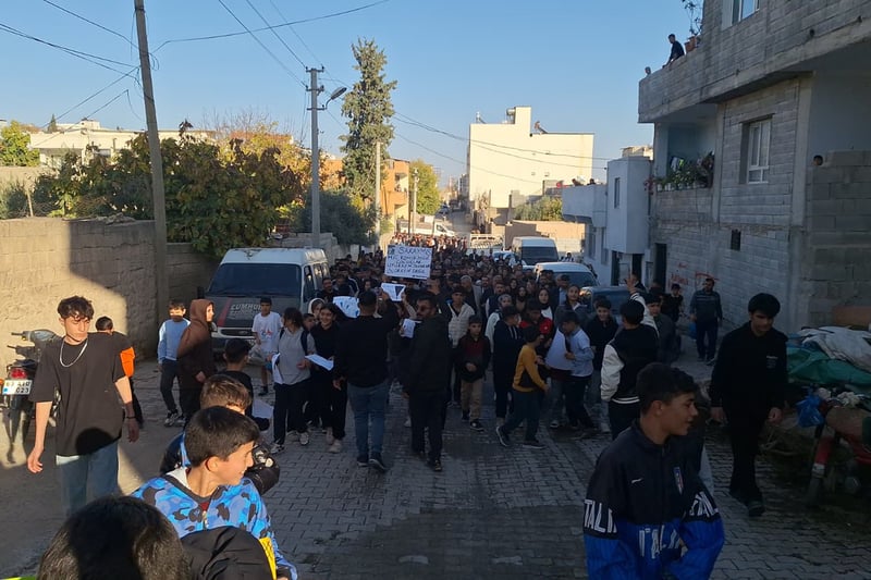 Urfa'da iskenceyle katledilen Muhammed Kendirci için yürüyüş yapıldı